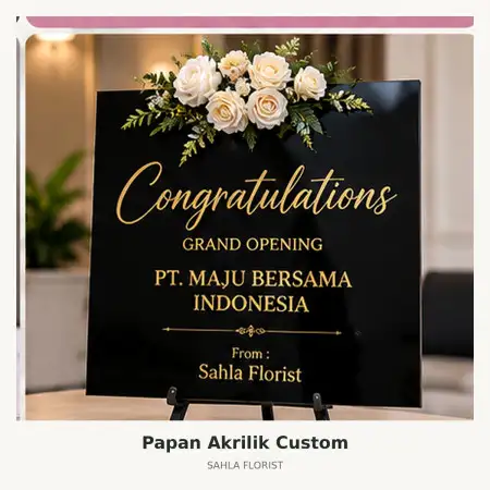 Papan Bunga Akrilik Seram Bagian Barat